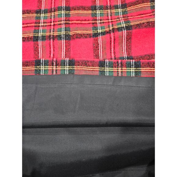 Talbots Red Tartan Plaid Holiday Skirt Wool Blend Classic Preppy Size 8 - Picture 4 of 9
